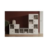Vivense Bk Concept Ayakkabılık, 6 Kapaklı, MST-AYK-1015 - Beyaz