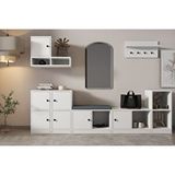 Vivense Bk Concept Ayakkabılık, 7 Kapaklı, KBR-AYK-1008 - Beyaz