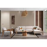 Vivense Bohem Moda Köşe Koltuk, Krem, Sağ Köşe - 300 cm x 180 cm x 85 cm