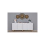 Vivense BOHEM SERİSİ NATURA KONSOL, BEYAZ, 180 CM
