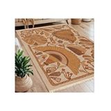 Vivense Botanic Baskili Dokuma Taban Hali, 238 Yng, 120x180 Cm Çok Renkli