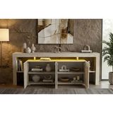 Vivense Burc Ledli Tv Ünitesi, Açık Kahverengi, 200 cm - 180 cm x 35 cm x 50 cm