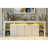 Vivense Burc Ledli Tv Ünitesi, Beyaz, 200 cm - 180 cm x 35 cm x 50 cm