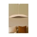 Vivense Caldera Handmade Karbon Beton Avize - 58 cm x 25 cm x 11 cm - Krem