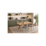Vivense CALİNA TEDDY MUTFAK MASA TAKIMI, KAHVE, 80X120 ANTRASİT GRİ