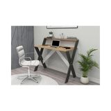 Vivense Çapraz Ayaklı Ders Çalışma Masası, Çam Antrasit, 50X90 cm - 90 cm x 50 cm - Antrasit - Çam