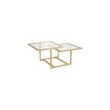 Vivense Chic Gold Metal Cam Orta Sehpa