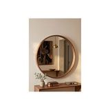 Vivense Circle Duvar Aynasi, Ceviz, 80 Cm Ceviz