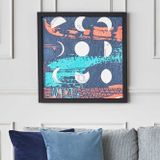 Vivense Collection Age Of Moon Ahşap Yağlı Boya Dokulu Tablo