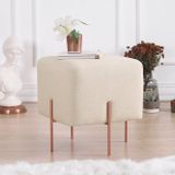 Vivense Collection Copper Kare Krem Puf