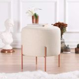 Vivense Collection Copper Yuvarlak Krem Puf