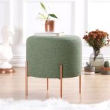Vivense Collection Copper Yuvarlak Yeşİl Puf