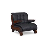 Vivense Coupe Kuş Tüyü Sünger Pedli Tekli Kanepe, Siyah - 90 cm x 95 cm x 85 cm