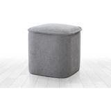 Vivense Dabin Puf, Gri - 45 cm x 45 cm x 44 cm