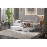 Vivense Daily Daybed Metal Yavrulu Karyola, Beyaz, 90X200
