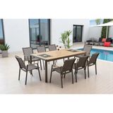 Vivense Daisy Yemek Masa Seti, 8 Kişilik, Cappicino - Cappuccino - 100 cm x 200 cm x 75 cm