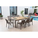 Vivense Daisy Yemek Masa Seti, 8 Kişilik, Cappicino