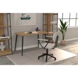 Vivense Deniz Kollu Teddy Tekerlekli Ofis Sandalyesi, Siyah Gri - 70 cm x 42 cm x 90 cm - Açık Gri