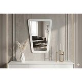 Vivense Dfn Wood Atria Dekoratif Konsol Aynası, Beyaz, 90X68