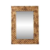 Vivense Dfn Wood Dekoratif Duvar Aynası, Ahşap, 150X70 - Kahverengi