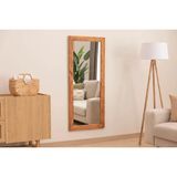 Vivense Dfn Wood Masif Ahşap Dikdörtgen Duvar Aynası, 160X70 - Kahverengi