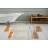 Vivense Dijital Baskı, Kaymaz Taban Ikili Banyo Paspası 100X60 + 60X50 cm RVG5-0604 - Sarı - 60 cm x 100 cm x 1 cm