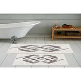 Vivense Dijital Baskı, Kaymaz Taban Ikili Banyo Paspası 100X60 + 60X50 cm RVG5-0729 - Krem - 60 cm x 100 cm x 1 cm