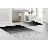 Vivense Dijital Baskı, Kaymaz Taban Ikili Banyo Paspası 100X60 + 60X50 cm RVG5-1072 - Siyah - 60 cm x 100 cm x 1 cm