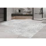 Vivense Dijital Baskı, Kaymaz Taban Ikili Banyo Paspası 100X60 + 60X50 cm RVG5-1601 - Gri - 60 cm x 100 cm x 1 cm
