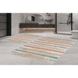 Vivense Dijital Baskı, Kaymaz Taban Ikili Banyo Paspası 100X60 + 60X50 cm RVG5-1723 - Sarı - 60 cm x 100 cm x 1 cm