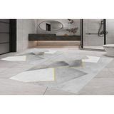 Vivense Dijital Baskı, Kaymaz Taban Ikili Banyo Paspası 100X60 + 60X50 cm RVG5-FNL298 - Gri - 60 cm x 100 cm x 1 cm