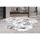 Vivense Dijital Baskı, Kaymaz Taban Ikili Banyo Paspası 100X60 + 60X50 cm RVG5-FNL327 - Beyaz - 60 cm x 100 cm x 1 cm
