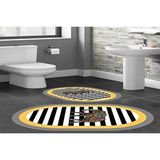 Vivense Dijital Baski, Kaymaz Taban İkili Banyo Paspasi 100x60 + 60x50 Cm Rvg5-hs533 Sarı
