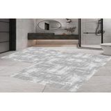 Vivense Dijital Baskı, Kaymaz Taban Ikili Banyo Paspası 100X60 + 60X50 cm RVG5-LNA009 - Gri - 60 cm x 100 cm x 1 cm