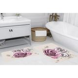Vivense Dijital Baskı, Kaymaz Taban Ikili Banyo Paspası 100X60 + 60X50 cm RVG5049 - Bej - 60 cm x 100 cm x 1 cm