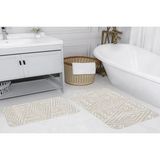 Vivense Dijital Baskı, Kaymaz Taban Ikili Banyo Paspası 100X60 + 60X50 cm RVG5138 - Bej - 60 cm x 100 cm x 1 cm