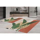 Vivense Dijital Baskı, Kaymaz Taban Ikili Banyo Paspası 100X60 + 60X50 cm RVG5295 - Yeşil - 60 cm x 100 cm x 1 cm