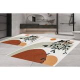 Vivense Dijital Baskı, Kaymaz Taban Ikili Banyo Paspası 100X60 + 60X50 cm RVG5296 - Bej - 60 cm x 100 cm x 1 cm