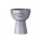 Vivense Dokulu Yarim Yüz Saksi Silver Büyük Boy Gümüş