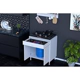 Vivense Doqu Xl Ocak Alti Tüp Gözlü Set, 48 Cm Beyaz