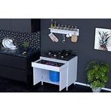 Vivense Doqu Xxxl Ocak Alti Tüp Gözlü Set, 48 Cm, Askili Rafli Beyaz