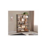 Vivense Dora Meta Kitaplık, Atlantik Siyah, 120X28 - Atlantik Çam - Siyah
