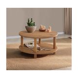 Vivense Dora Roby Orta Sehpa, Atlantik, 70 cm - 70 cm x 70 cm x 43.7 cm - Çam