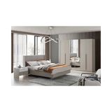 Vivense Edel Yatak Odası Takımı, 6 Kapaklı - Vizon - 160X200