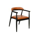 Vivense Edge Kollu Ahşap Sandalye - Turuncu - 55 cm x 53 cm x 84 cm