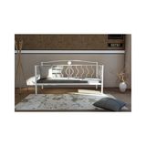 Vivense Elips Minderli Ferforje Sedir, Beyaz, Gm 403 - 90 x 185 cm