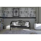 Vivense Elips Minderli Ferforje Sedir, Siyah, Gm 401 - 185 cm x 85 cm x 40 cm
