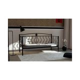 Vivense Elips Minderli Ferforje Sedir, Siyah, Gm 403 - 185 x 75 cm