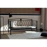 Vivense Elips Minderli Ferforje Sedir, Siyah, Gm 403 Siyah