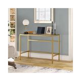 Vivense Ella Gold Metal Cam Çalışma Masası - 100 cm x 50 cm x 75 cm - Gold - Ahşap